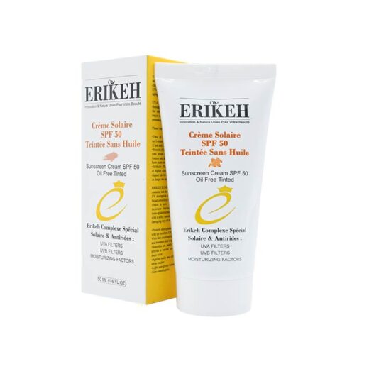 کرم ضد آفتاب فاقد چربی رنگی spf 50 (اریکه) 50 میلی لیتر