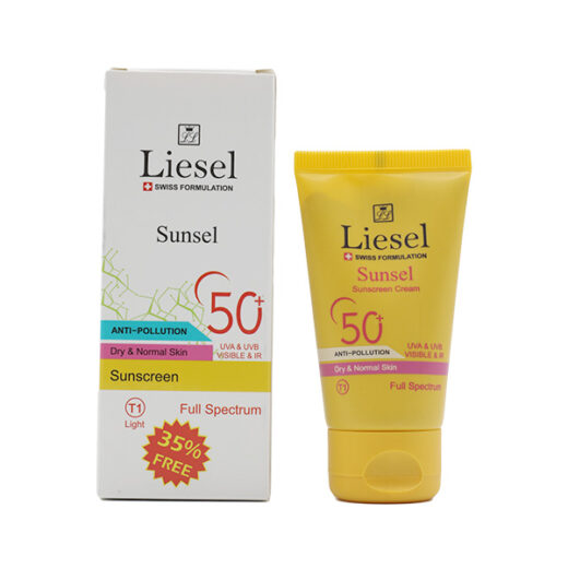 سانسل ضد آفتاب spf 50 رنگ بژ روشن T1 Light پوست خشک