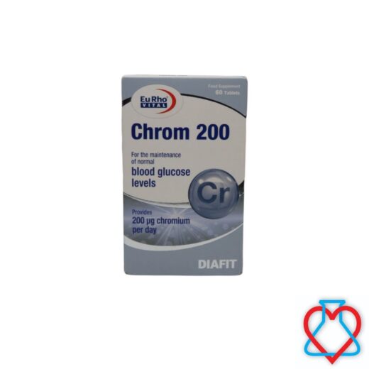 قرص کروم 200 (یورو ویتال) 60 عددی