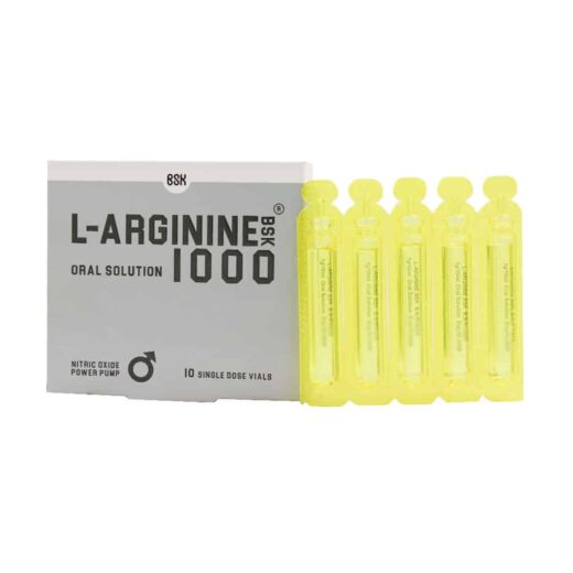 ویال خوراکی ال آرژنین 1000 با طعم پرتقال بی اس کی 10 عددی