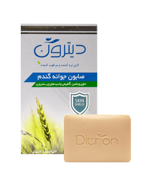 صابون جوانه گندم نرم کننده و مرطوب کننده حاوی ویتامین E صورت و بدن دیترون 110g