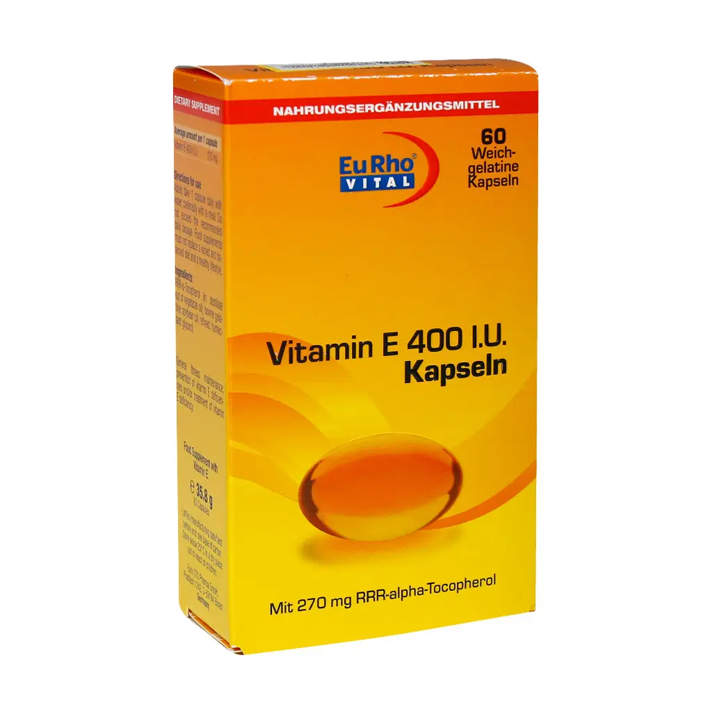 کپسول ویتامین ای 400 واحدی یورو ویتال